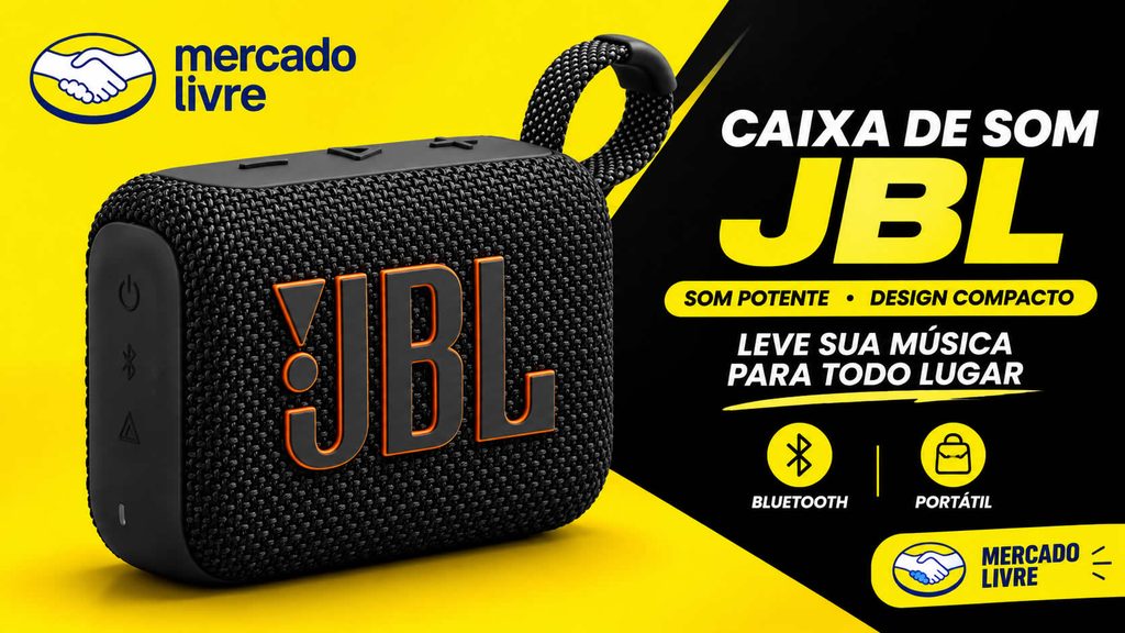 Caixa de Som JBL Go 4 no Mercado Livre