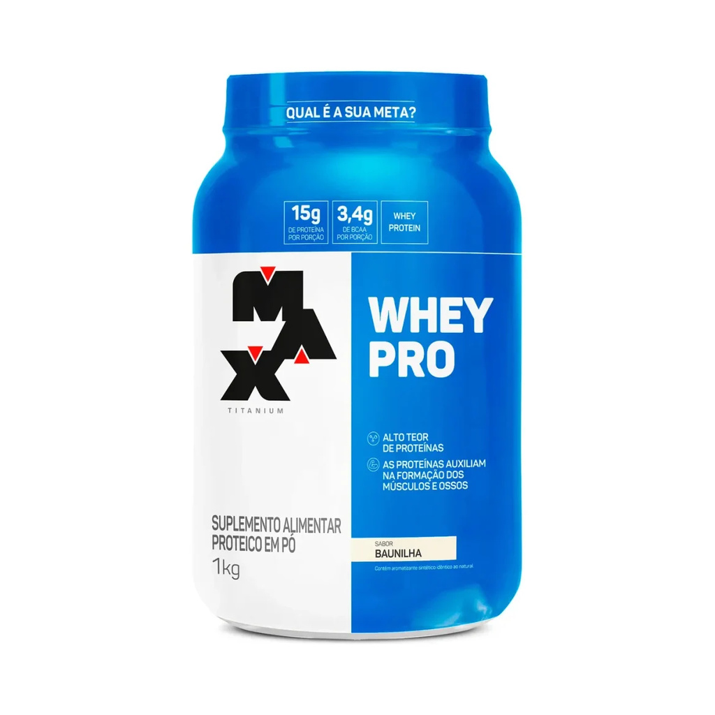 whey protein, whey protein 1kg, whey pro max titanium, whey max titanium, whey sabor baunilha, comprar whey protein, comprar whey max titanium, whey protein baunilha, suplemento esportivo